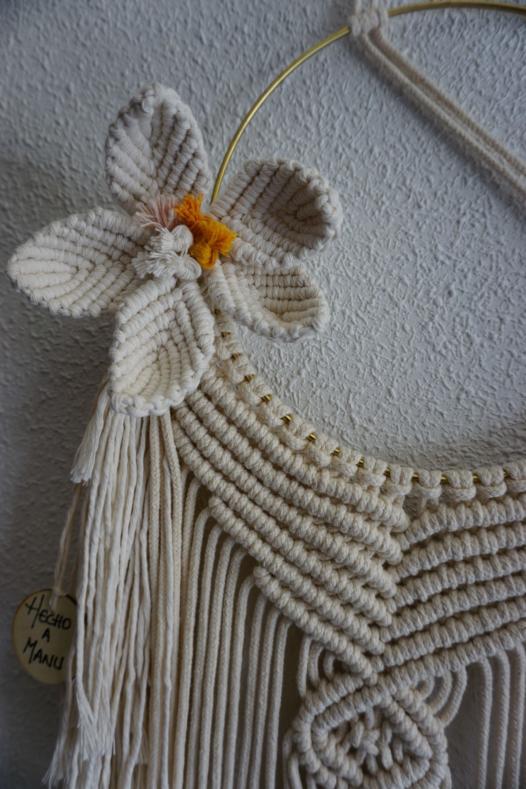 ARO DORADO CON FLOR