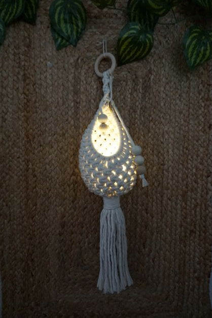 FAROLILLO NIDO LED NATURAL 40cm